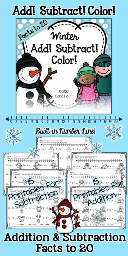 30 Printables For Addition And Subtraction Facts To 20 Each Page