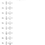 5 Adding Like Fractions Worksheet Adding And Subtracting Fractions Mrs