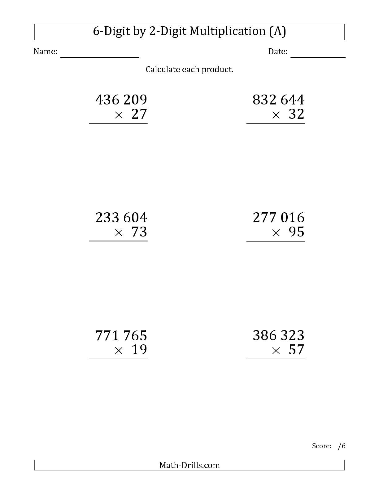 6 Digit Addition And Subtraction Worksheets Worksheets Free Download