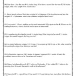 Add And Subtract Fraction Word Problems Worksheet