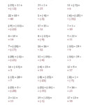 Adding And Subtracting Integers Integers Worksheet Math Fact