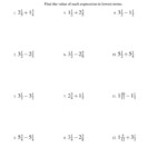 Adding And Subtracting Mixed Numbers With Regrouping Worksheet