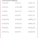 Adding And Subtracting Mixed Numbers Worksheet 5th Grade Worksheet