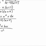 Adding And Subtracting Rational Expressions With Unlike Denominators