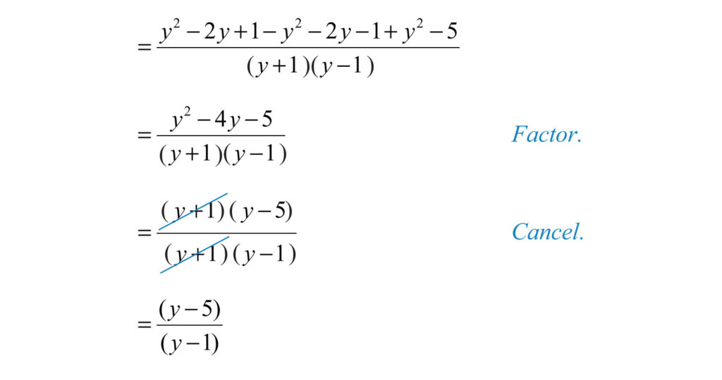 Adding And Subtracting Rational Expressions With Unlike Denominators