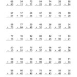 Adding And Subtracting Two Digit Numbers A