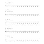 Adding And Subtracting Up To 30 On Number Lines With Intervals Of 2 A