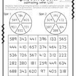 Adding And Subtracting Within 1000 Worksheets 3rd Grade Worksheets