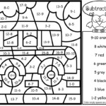 Addition Subtraction Color By Number Back To School Bundle Made By