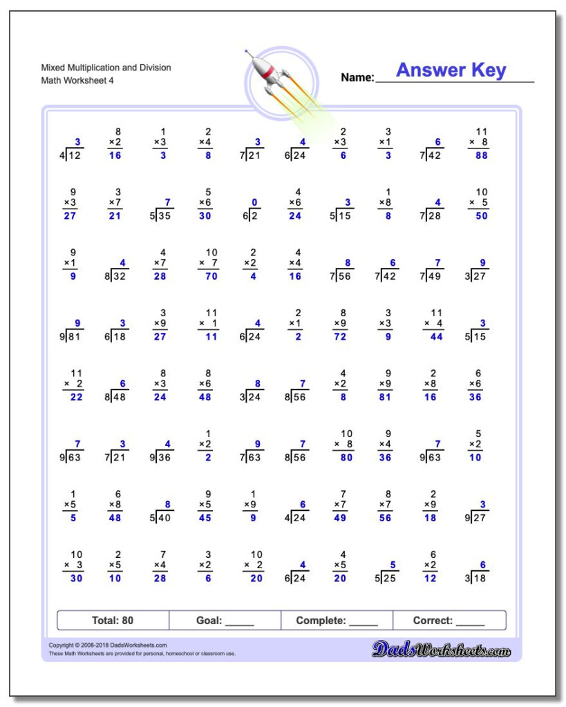 Addition Subtraction Multiplication And Division Worksheets For Grade 3