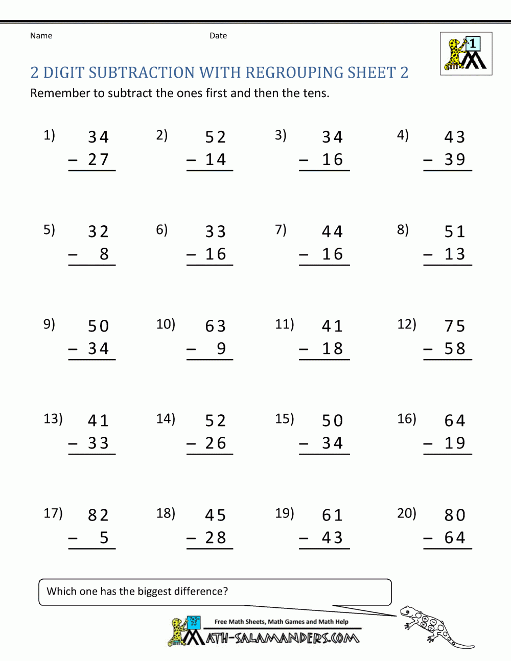 Addition With Regrouping Worksheets For Grade 1