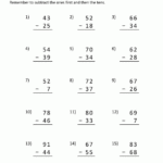 Carolina Free Printable Subtraction 2nd Grade Math Worksheets