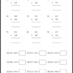 Decimal Addition Worksheets Decimals Addition Subtracting Decimals