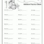 Double Digit Halloween Addition Worksheet Numbers Up To 99 Woo Jr