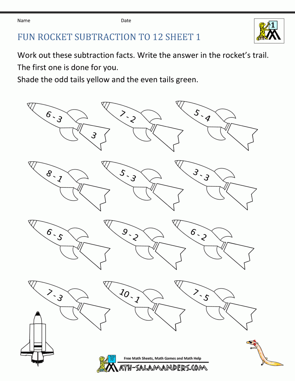 First Grade Math Activities