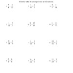 Fractions Worksheet Adding Fractions With Unlike Denominators And