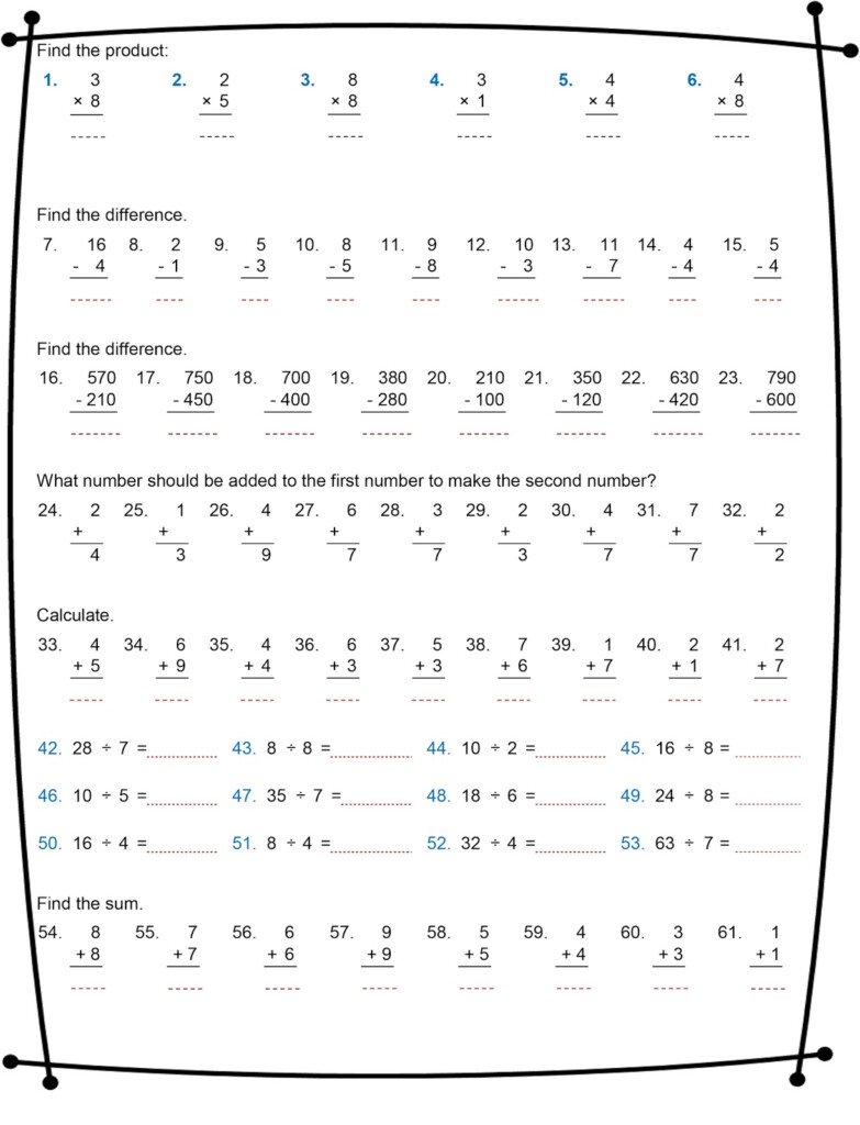 Free Maths Worksheets For Kids Math Worksheets Multiplication 