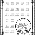 Free Printable Christmas Math Worksheets Addition And Subtraction