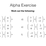 G25a Adding And Subtracting Column Vectors BossMaths