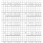 Grid Subtraction Thousandths Subtracting Decimals Decimals