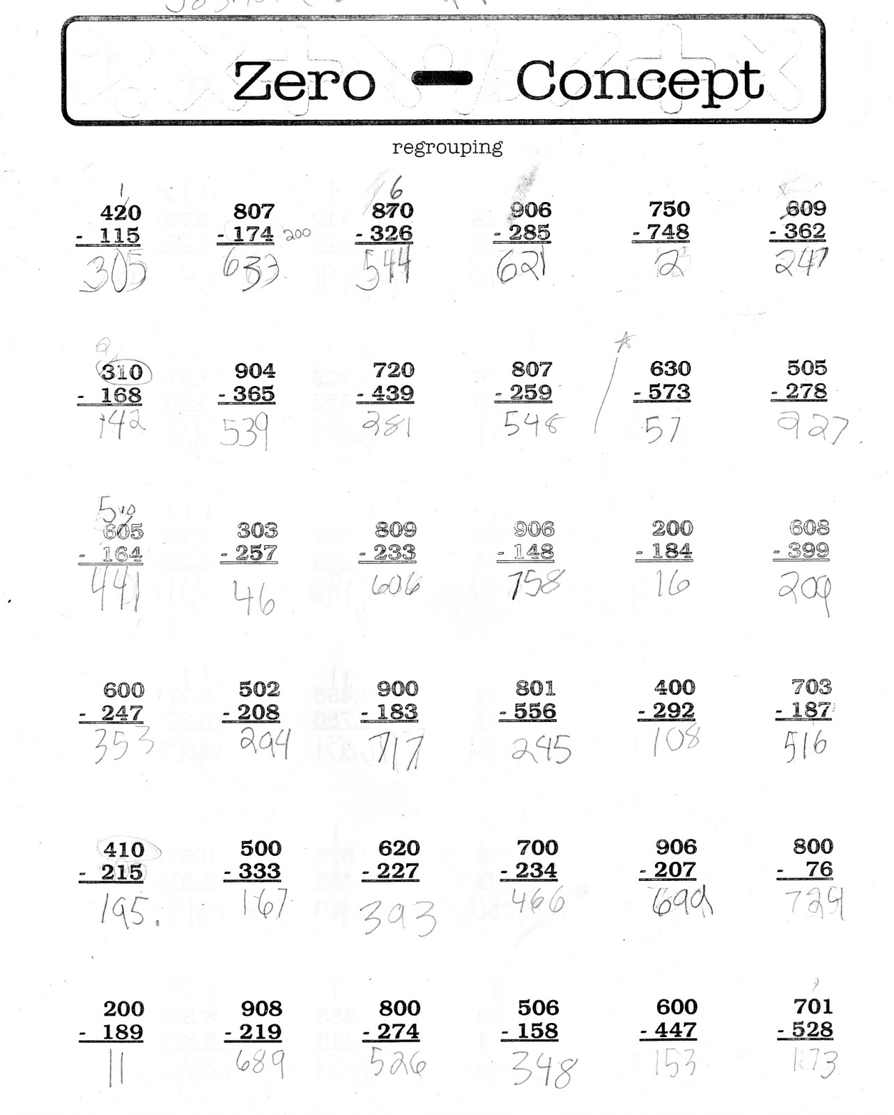 Love2learn2day Standard Algorithm For Subtraction Sometimes Yes 