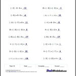 Negative Numbers For Negative Numbers Three Terms Addition And