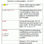 One Step Equations Addition And Subtraction Worksheet Answer Key