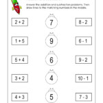 Printable Math Worksheets For Kindergarten Addition And Subtraction