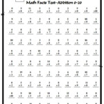 Quick Easy Take Home Addition Subtraction Math Facts Flashcards 0