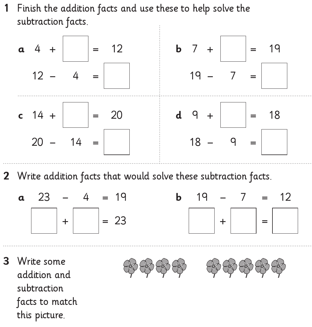 Relationship Between Addition And Subtraction Worksheets Worksheet Hero