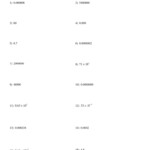 Scientific Notation Addition Subtraction Multiplication Division