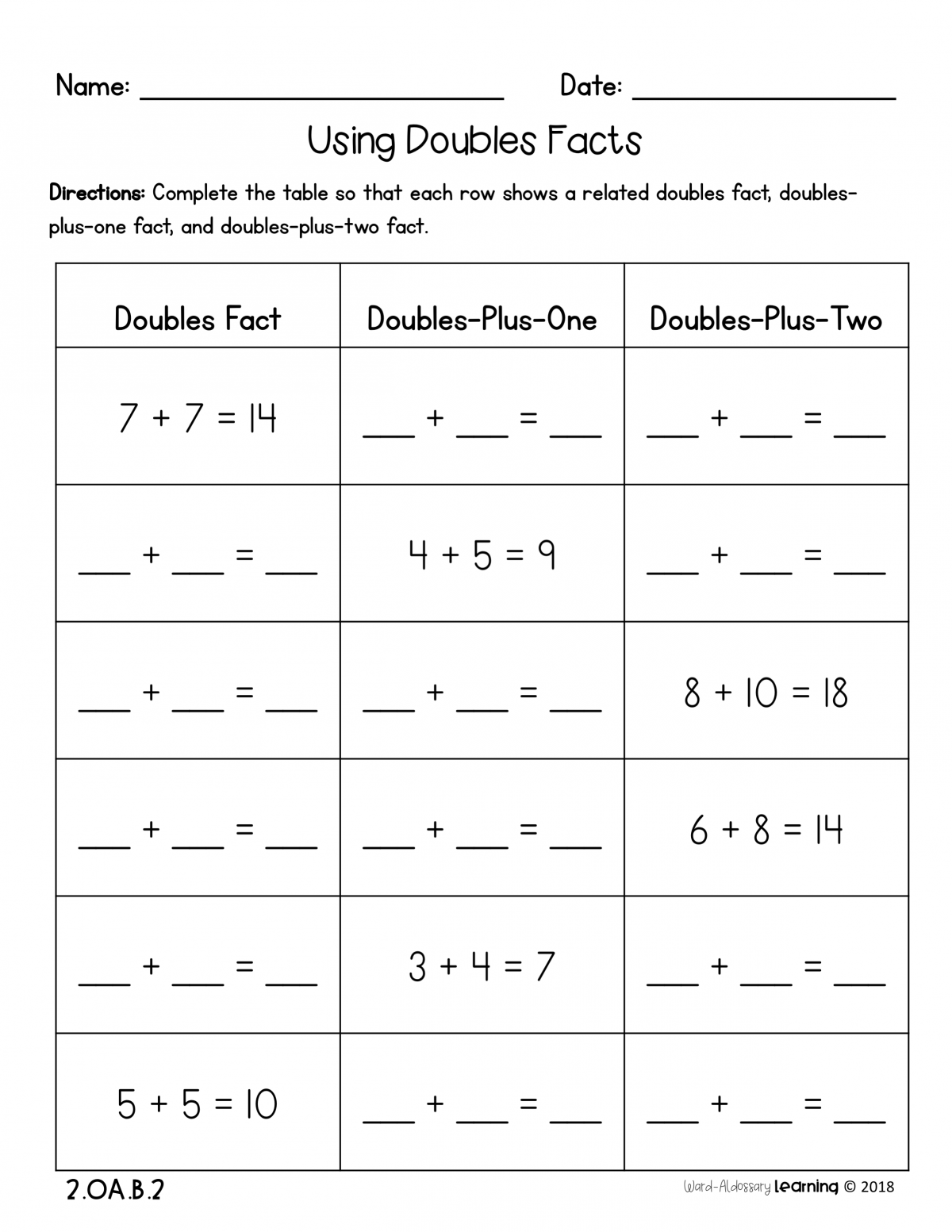 Second Grade Math Addition And Subtraction Worksheets Worksheet Hero