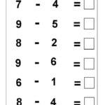 Simple Subtraction Worksheets 1 Kindergarten Math Worksheets Free