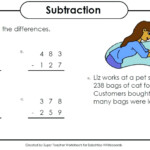 Subtraction Color By Number And Worksheet For Kids Free Coloring Sheets