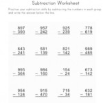 Subtraction Regrouping With Zeros Worksheet
