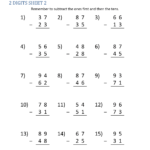 Subtraction Regrouping Worksheets Worksheet School