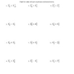 The Adding And Subtracting Mixed Fractions B Math Worksheet From The