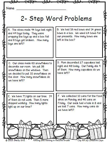 Two Step Addition And Subtraction Word Problems In 2020 Math Words 