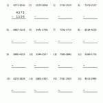 Vedic Maths Subtraction Worksheets Vedic Math Squaring Of Numbers