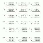 10 Adding And Subtracting Decimals Worksheets 5Th Grade In 2020