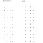 1st Grade Math Facts Subtraction By 3s Printable Worksheet Math