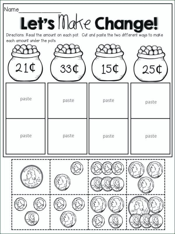 2nd Grade Money Worksheets Best Coloring Pages For Kids Money 