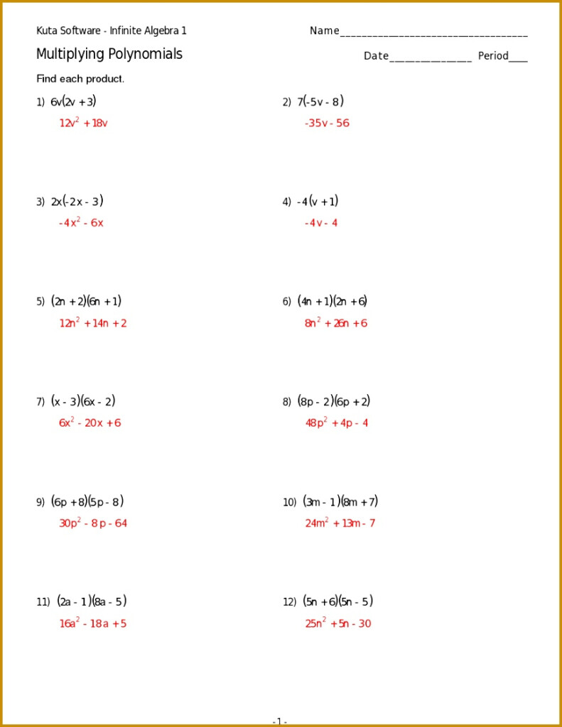 4 Adding And Subtracting Polynomials Worksheet FabTemplatez