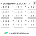 4 Digit Subtraction With Regrouping Worksheets 4th Grade