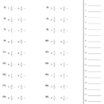 42 Adding And Subtracting Mixed Fractions Worksheets In 2020