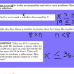 5 1 Solving Inequalities By Addition And Subtraction Worksheet Carol