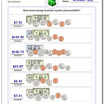 5th Grade Math Worksheets Counting Money