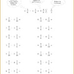 7 Adding And Subtracting Fractions With Unlike Denominators Worksheets