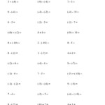 Absolute Value Adding And Subtracting Integers Worksheet Worksheets