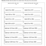 Add And Subtract 10 And 100 Worksheet Have Fun Teaching